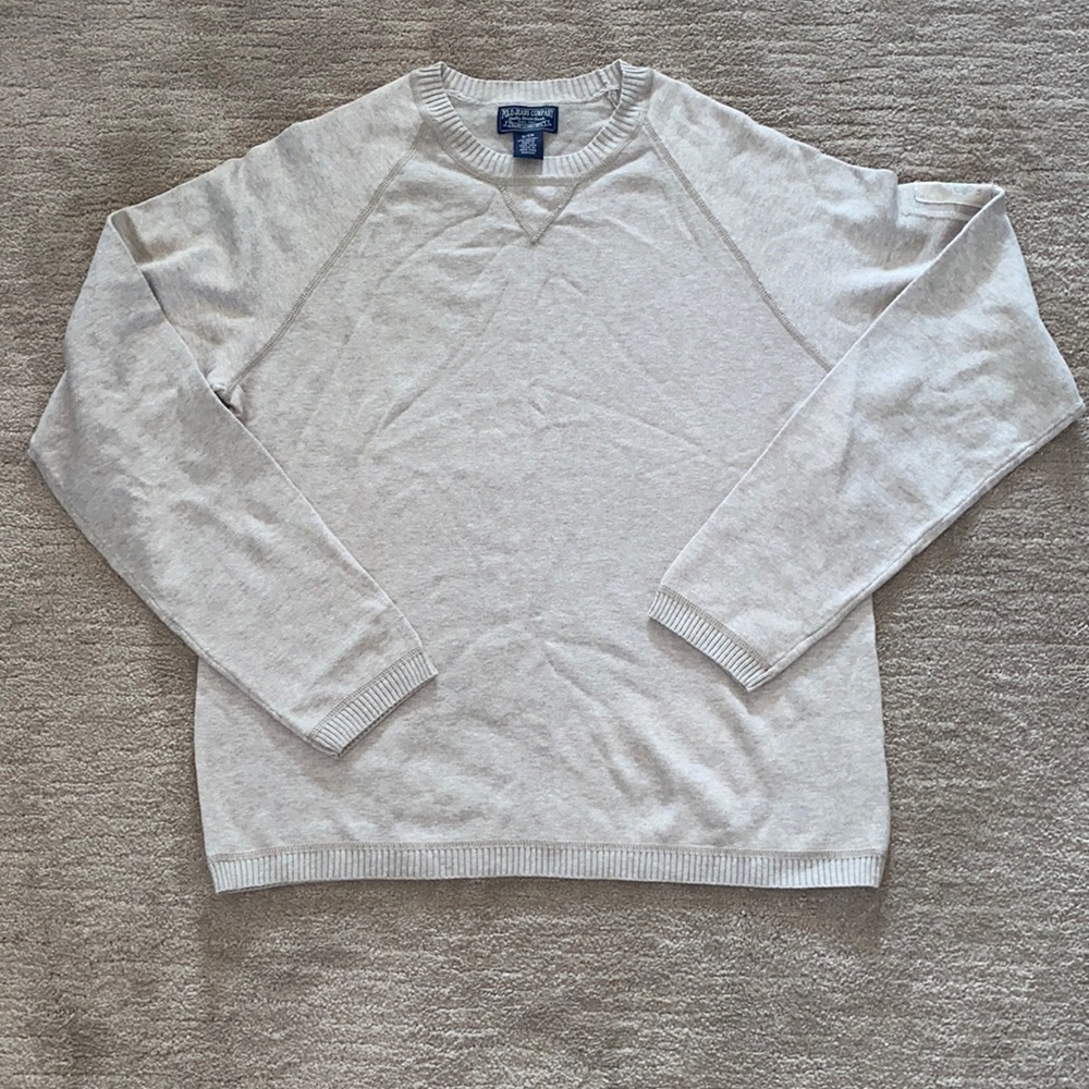 90’s Mens Polo Jeans Co by Ralph Lauren spell out retrosport raglan shirt patch